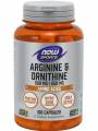 NOW Arginine Ornithine 500 mg / 250 mg 100 капсул
