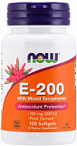 NOW E-200 Mix Tocopherol 100 капсулы