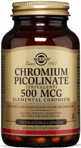 Solgar Chromium Picolinate 500 mcg Vegetable Capsules 120 капсул