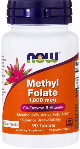 Now Methyl Folate 1000 мкг 90 таб.