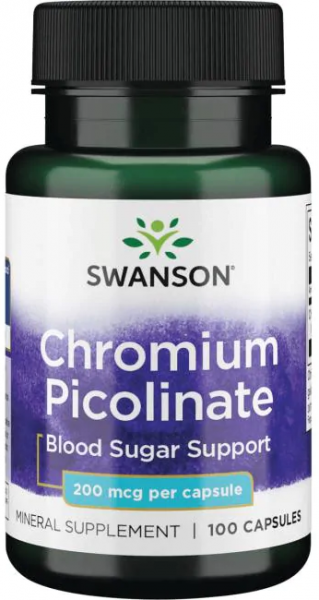 Swanson Chromium Picolinate 200 mcg 100 капсул
