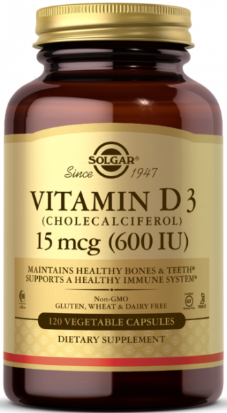 Solgar Vitamin D3 600 IU 120 капсул