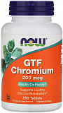 NOW GTF Chromium 200 мкг 250 таблеток