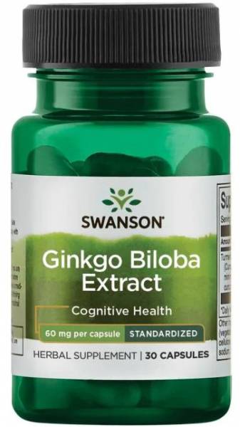 Swanson Ginkgo Biloba Extract 60 мг 30 капс