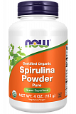 NOW Spirulina Organic Powder (Спирулина порошок) 113 грамм