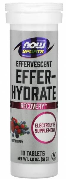 NOW Effer-Hydrate Mixed 10 шипучих таблеток