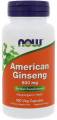 NOW American Ginseng (Женьшень) 500 mg 100 капсул