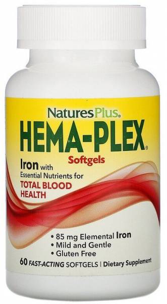 Nature's Plus Hema-Plex softgels 60 капс.