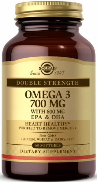 Solgar Double Strength Omega-3 700 mg Softgels 60 капсул