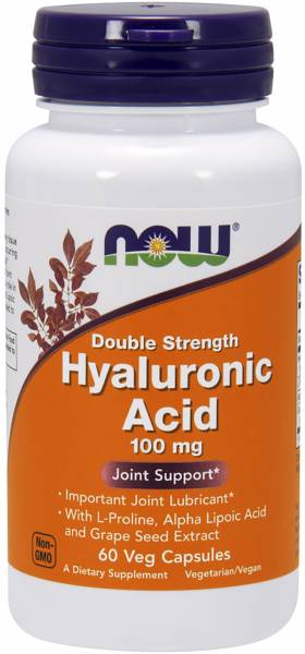 NOW Hyaluronic Acid 100 mg 60 капсул