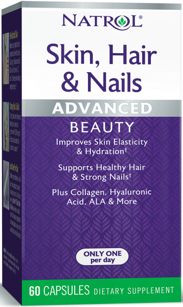 Natrol Skin Hair Nails 60 капсул