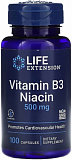 Life Extension Vitamin B3 Niacin 500 мг 100 капсул