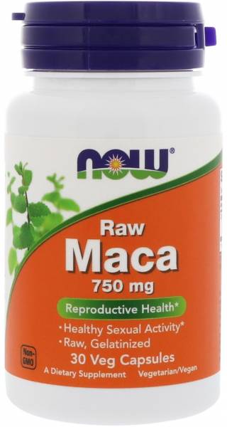 NOW Maca 750 мг 30 капсул