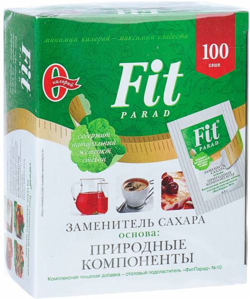 FitParad Заменитель сахара ФитПарад №10 (саше) 100 саше