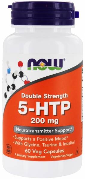 NOW 5-HTP 200 мг 60 капсул