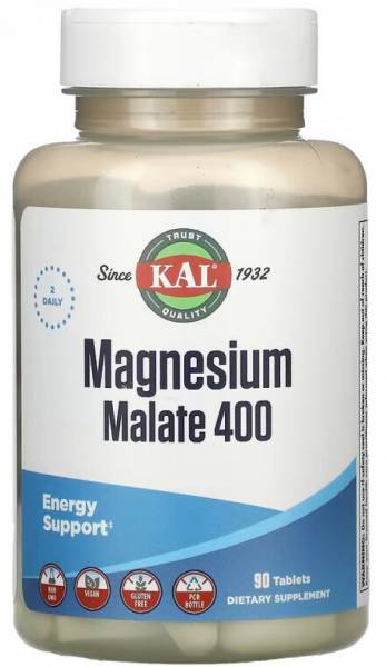 KAL Magnesium Malate 400 мг 90 таблеток