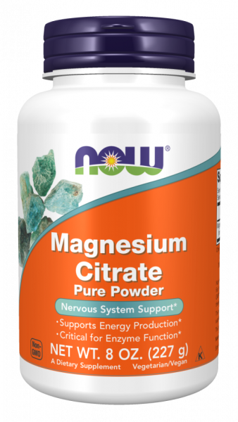 NOW Magnesium Citrate Pure Powder 227 грамм
