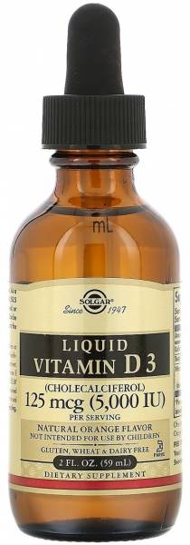 SOLGAR Vitamin D3 5000 Liquid 59 мл