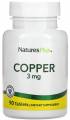 Nature's Plus Copper 3 мг 90 таблеток