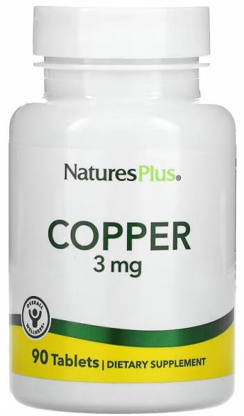 Nature's Plus Copper 3 мг 90 таблеток