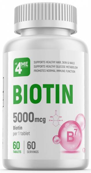 4ME Nutrition Biotin 5000 мкг (Биотин) 60 таблеток