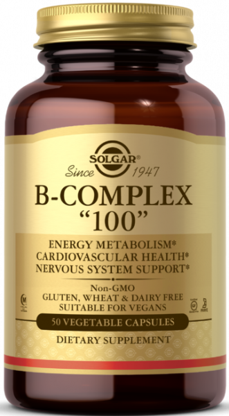 Solgar B-Complex 100 Vegetable Capsules 50 капсул