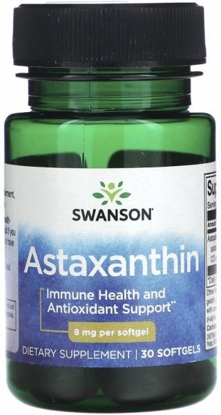 Swanson Astaxanthin (астаксантин) 8 мг 30 капсул