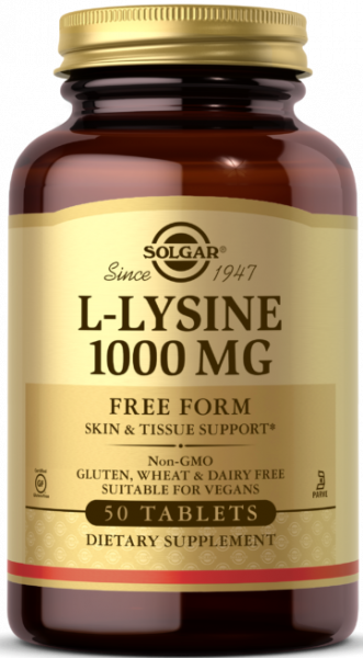 Solgar L-Lysine 1000 mg Tablets 50 таблеток