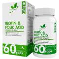 NaturalSupp Biotin + Folic Acid + Omega 3 60 капсул