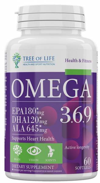 Tree of Life Omega 3-6-9 60 капсул