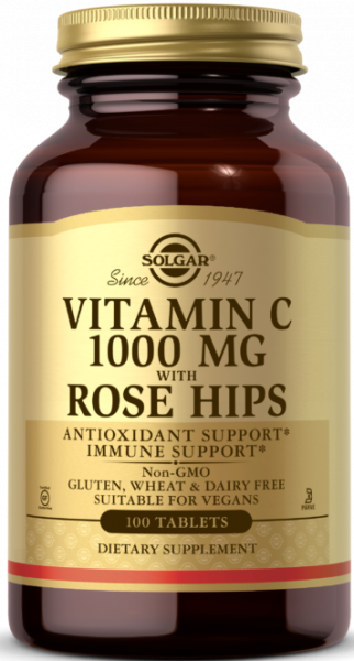 Solgar Vitamin C 1000 mg with Rose Hips Tablets 100 таблеток