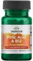 Swanson Folic Acid & B12 30 капсул