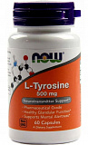 NOW L-Tyrosine 500 мг 60 капсул