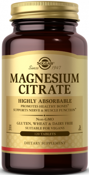 Solgar Magnesium Citrate 120 таблеток