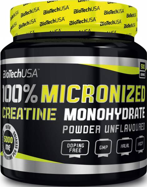 BioTech 100% Creatine Monohydrate 500 грамм банка