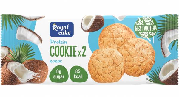 ProteinRex Печенье COOKIE 2 с пониженной калорийностью 2 печенья - 50 грамм