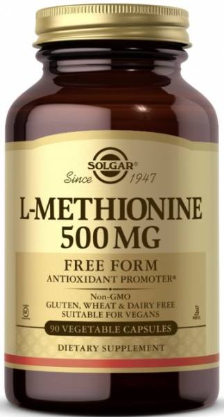 Solgar L-Methionine (L-Метионин) 500 мг 90 капсул