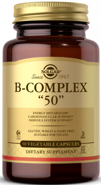 Solgar B-Complex 50 Vegetable Capsules 50 капсул