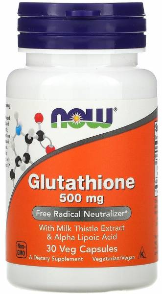 NOW Glutathione 500 мг 30 капсул
