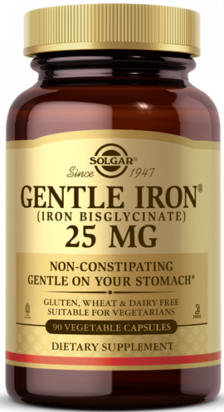 Solgar Gentle Iron 25 мг 90 капсул