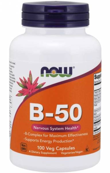 NOW B-50 (комплекс витаминов группы B) 100 капсул