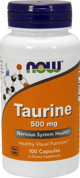 NOW Taurine 500 mg 100 капсул