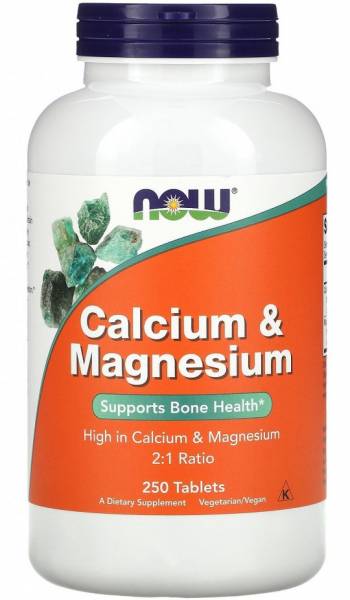 NOW Calcium & Magnesium 250 табл