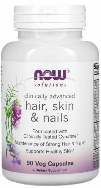 Now Vegan Hair, Skin & Nails 90 капсул