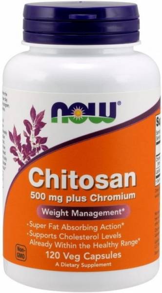 NOW Chitosan 500 mg Plus Chromium 240 капсул