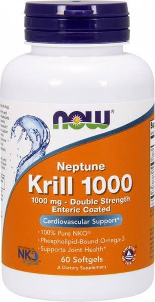 NOW Krill Oil Neptune 1000 mg 60 капсул
