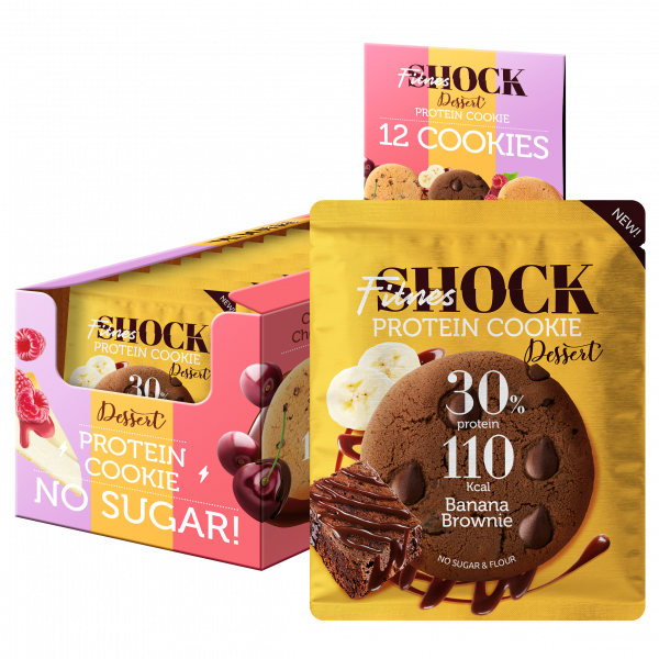 FitnesShock Protein Cookie Dessert 1 печенье 35 грамм