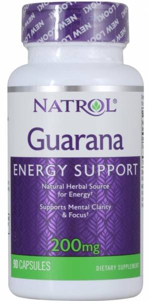 Natrol Guarana 200 мг 90 капсул
