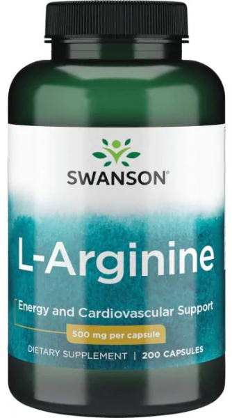 Swanson L-Arginine 500 mg 200 капсул