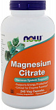 NOW Magnesium Citrate Veg Capsules 240 капсул
